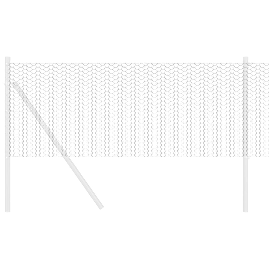 Hexagon Schutting 0.8 X 10 M Staal Grijs 10 x 0.8 m 13 mm
