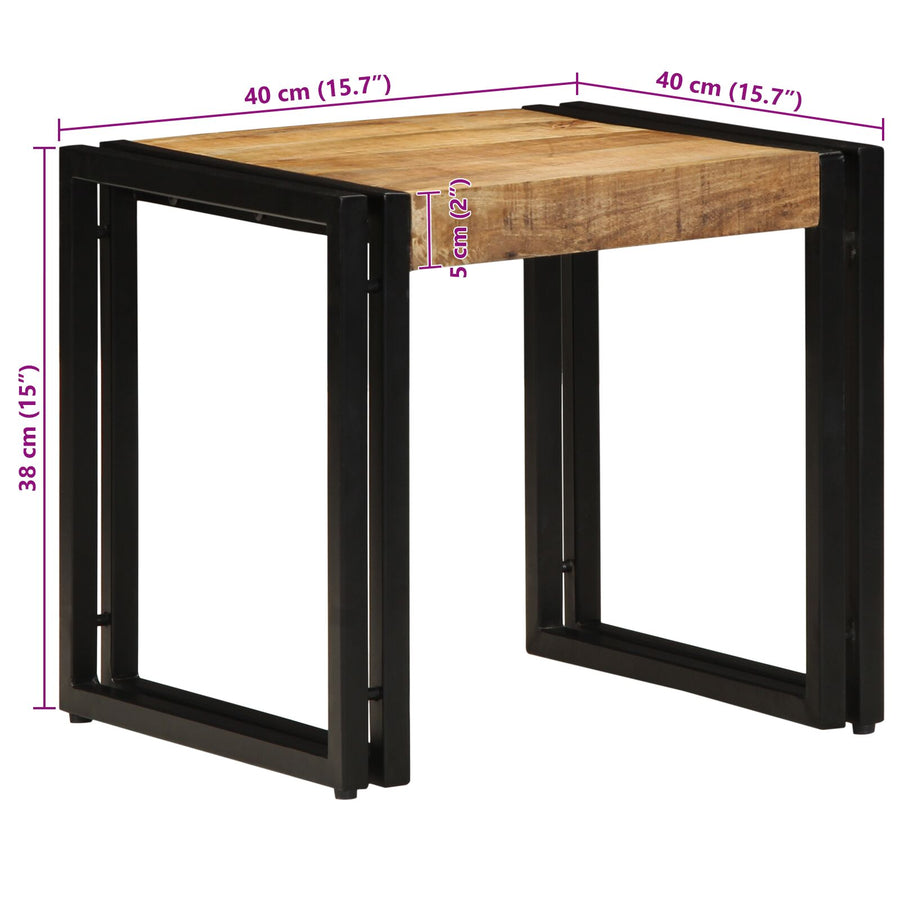 Salontafel 40X50X38 Cm Massief Ruwe Mango Hout 90 x 50 x 38 cm Massief mangohout