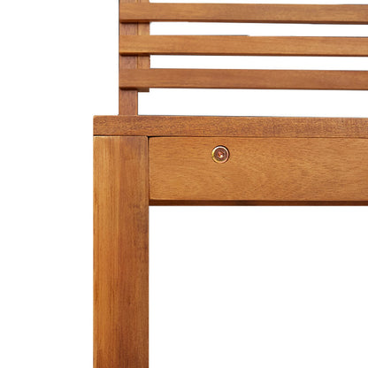 5-Delige Tuinbankset Van Massief Acaciahout zonder kussen 3 banken + 2 stoelen