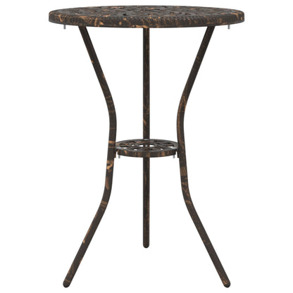3-Delige Bistro Set Voor In De Tuin - Gietaluminium Brons