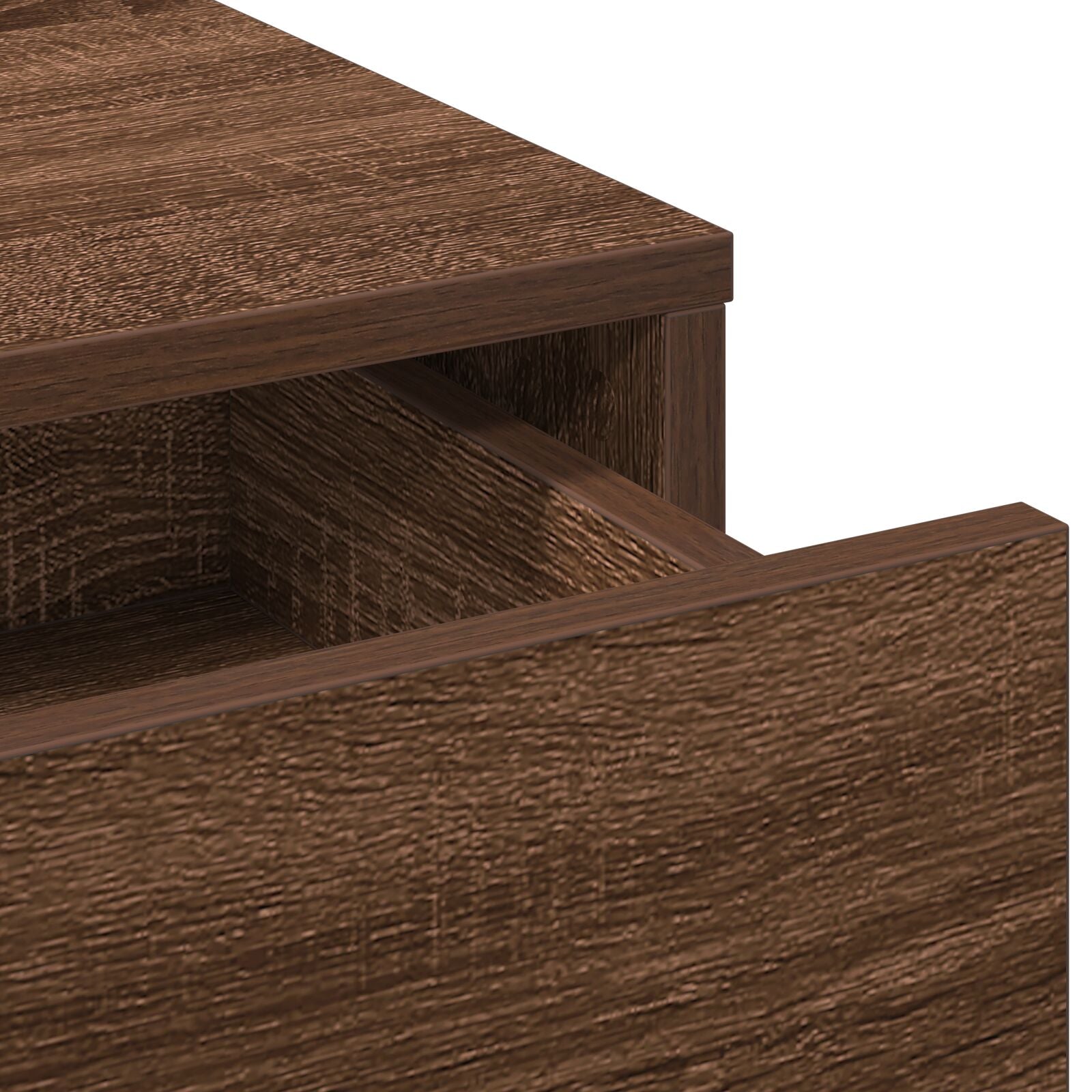Kaptafel Met Led-Verlichting - Bruin Eiken - 50 x 41 x 135 cm Bruine eik