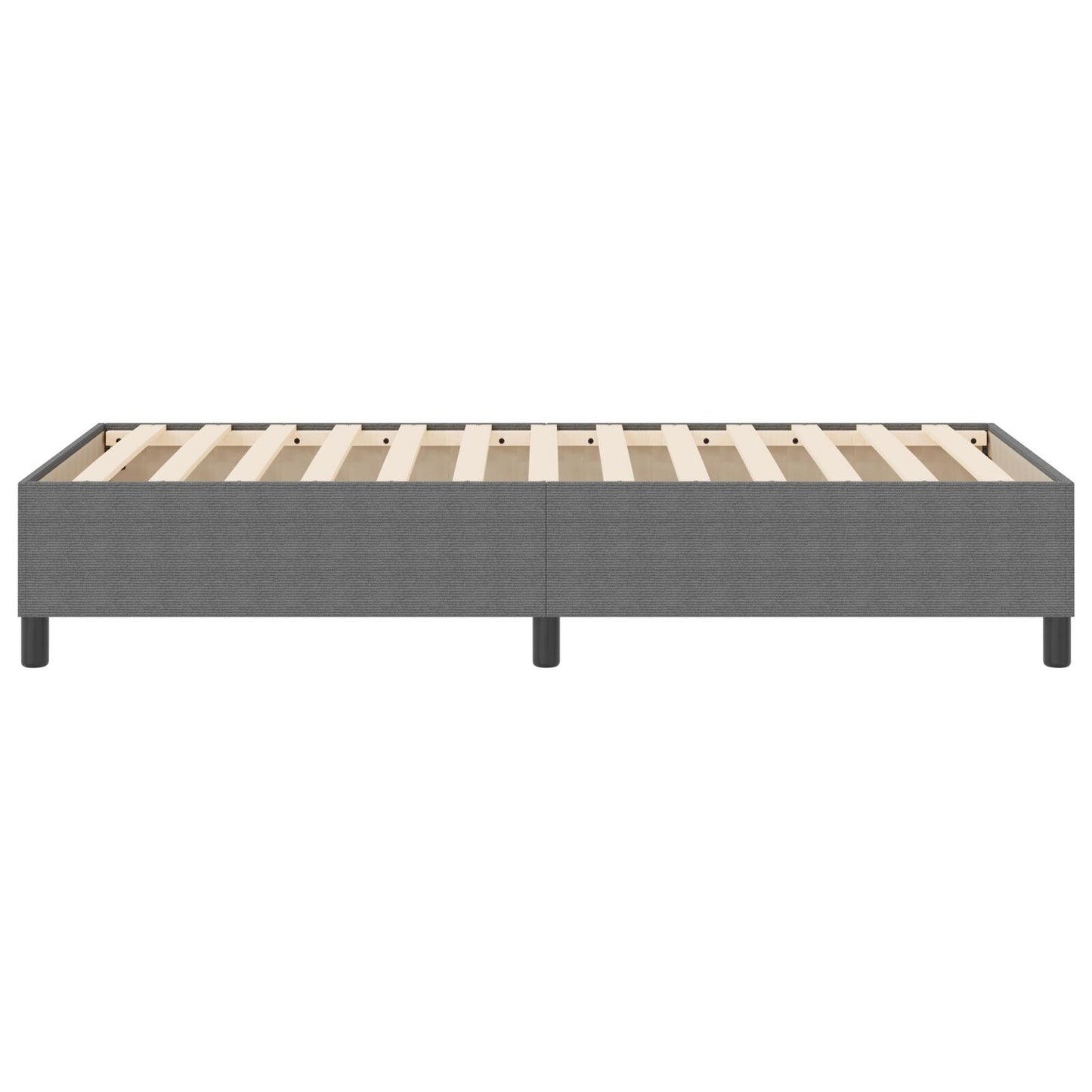 Boxspringbed Katoenen Stof Lichtgrijs 100 x 200 cm