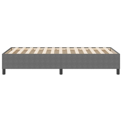 Boxspringbed Katoenen Stof Lichtgrijs 100 x 200 cm