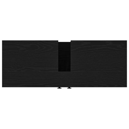 Bathroom Sink Cabinet 80X30X60 Cm Engineered Wood Zwart eiken 80 cm