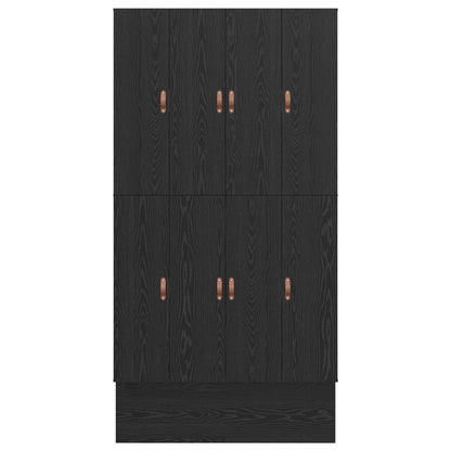 Opbergbedframe Zwart Eiken 120X200 Cm Artisanaal Eiken