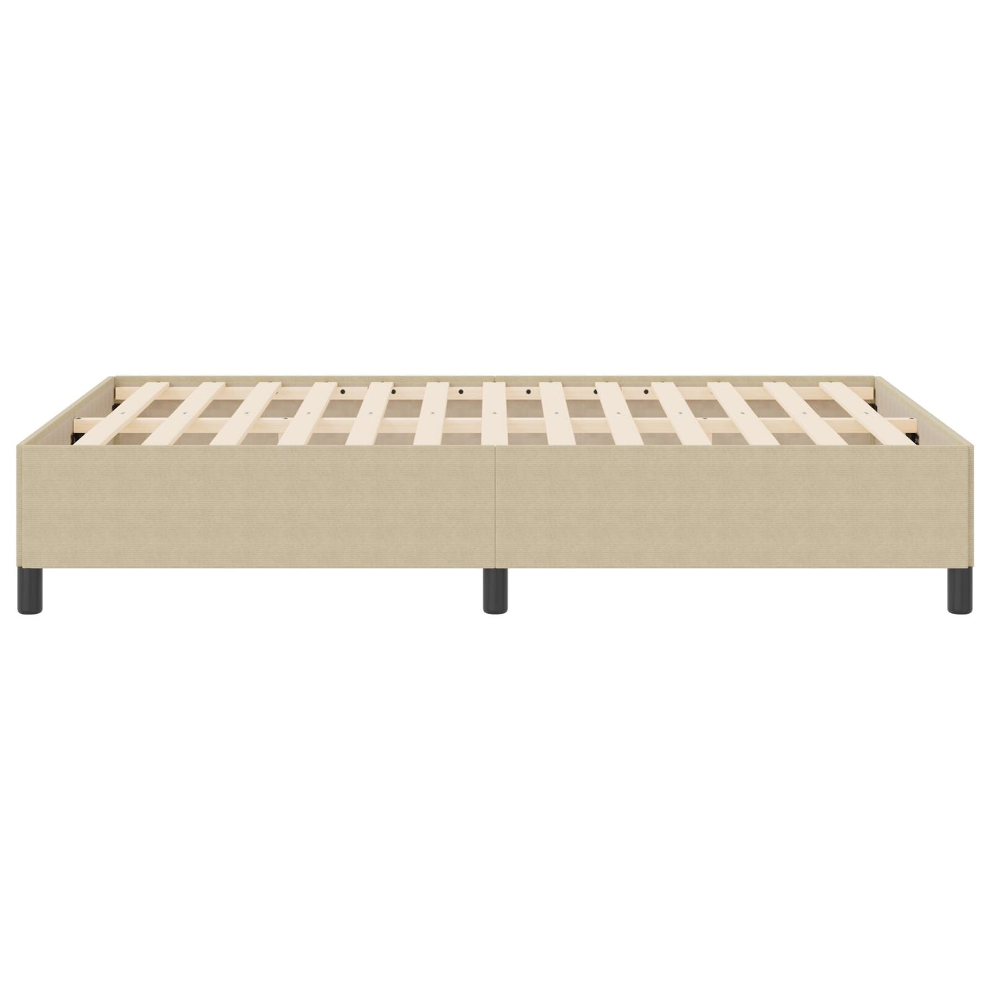 Bedframe Katoenen Stof Lichtgroen Grijs 160 x 200 cm