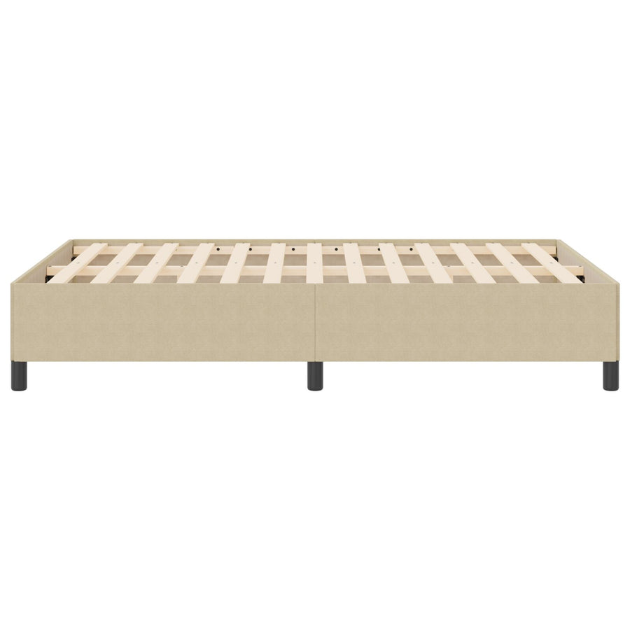Bedframe Katoenen Stof Lichtgroen Grijs 160 x 200 cm