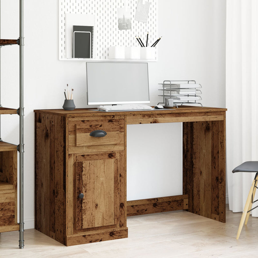 Bureau Met Opslag Oud Hout 50X115X75 Cm Gerecycled Hout Oude hout