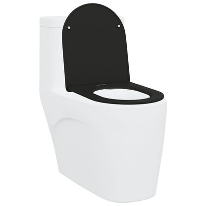 Snelsluiting Toiletzitting Met Soft Close - Duroplast, Zwart