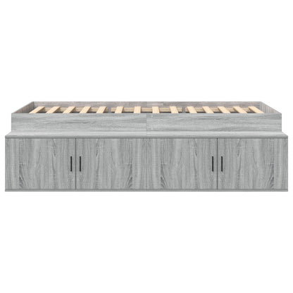 Opbergbedframe Grijs Sonoma 75X190 Cm