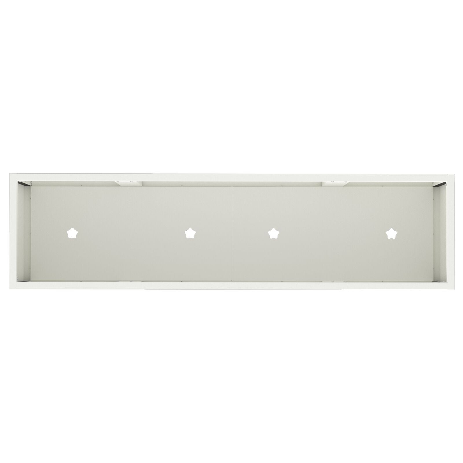 Verhoogde Tuinbed Staal Wit 100 x 26 x 82 cm