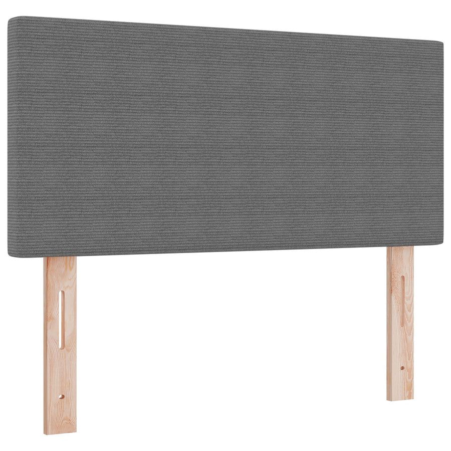 Led-Headboard Simpel Ontwerp Katoenen Stof Lichtgrijs 80 cm Laag hoofdeinde