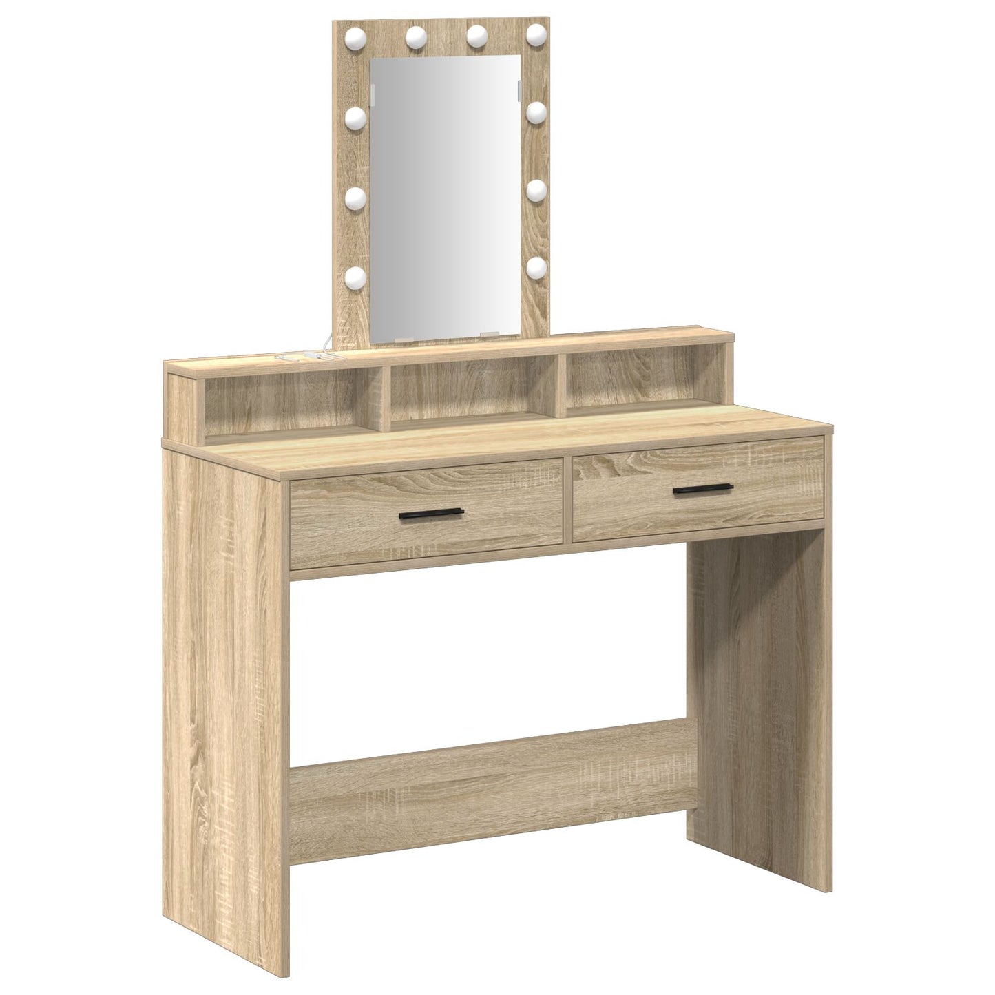Kaptafel Met Led-Verlichting Sonoma eiken 100 x 41 x 140 cm