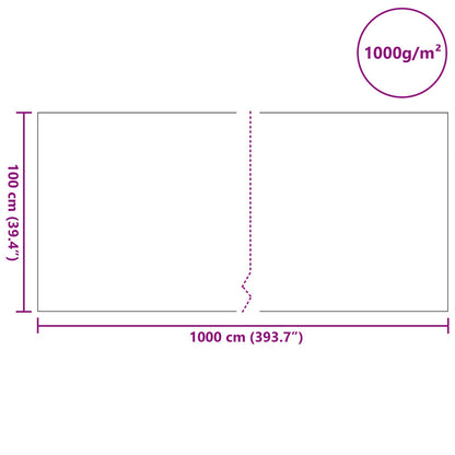 Vijver Fleece 1000 g/㎡ 1 x 10 m