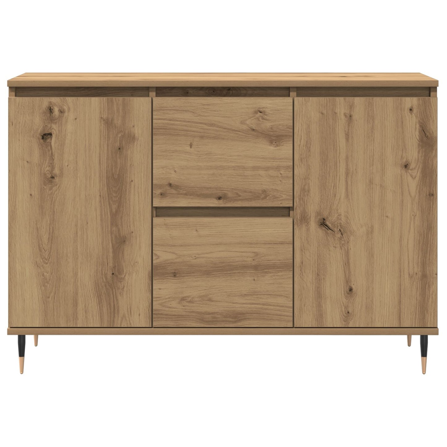 Dressoir Met Deuren & Lades Artisan Eiken 101,5X35X70 Cm