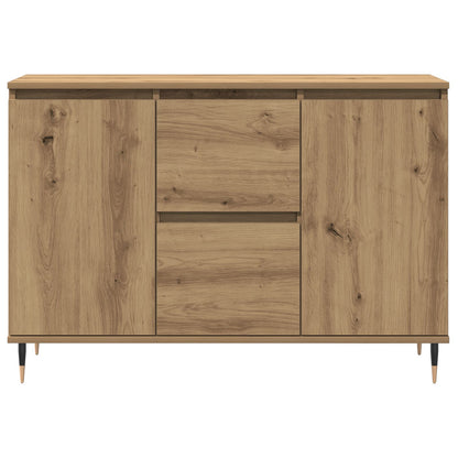 Dressoir Met Deuren & Lades Artisan Eiken 101,5X35X70 Cm