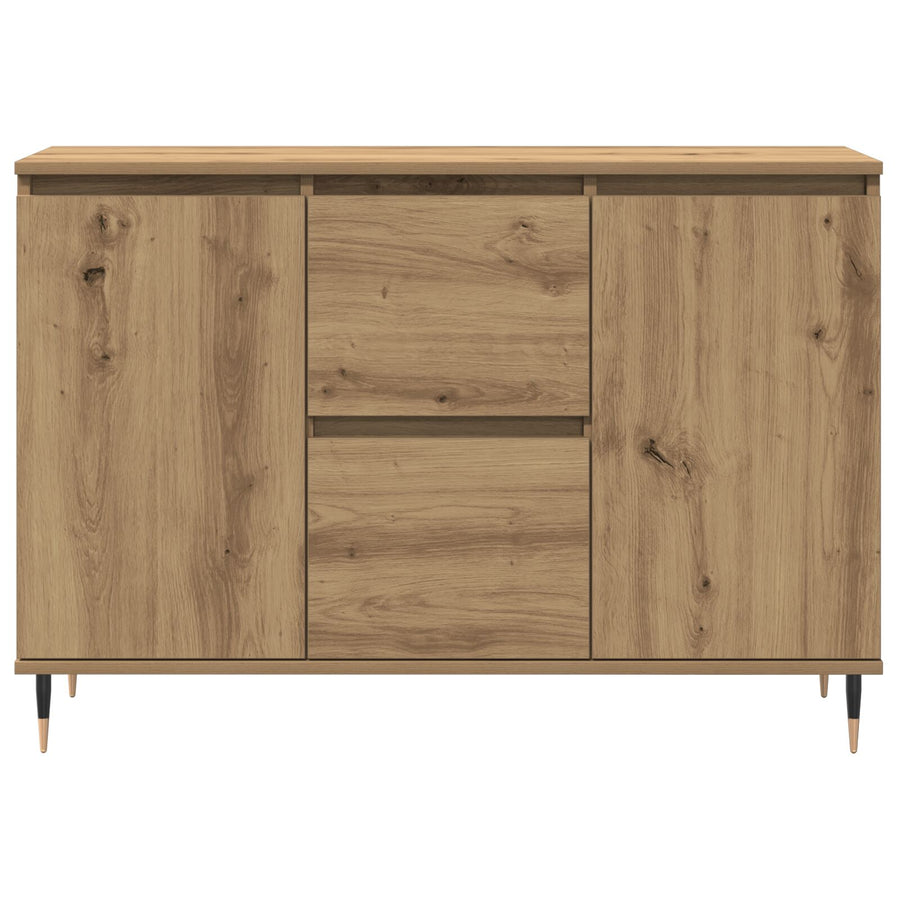 Dressoir Met Deuren & Lades Artisan Eiken 101,5X35X70 Cm
