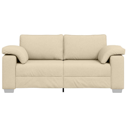 Bank Stof Middel Stevig Bank Rechthoekig Eigentijds Crème 140 cm