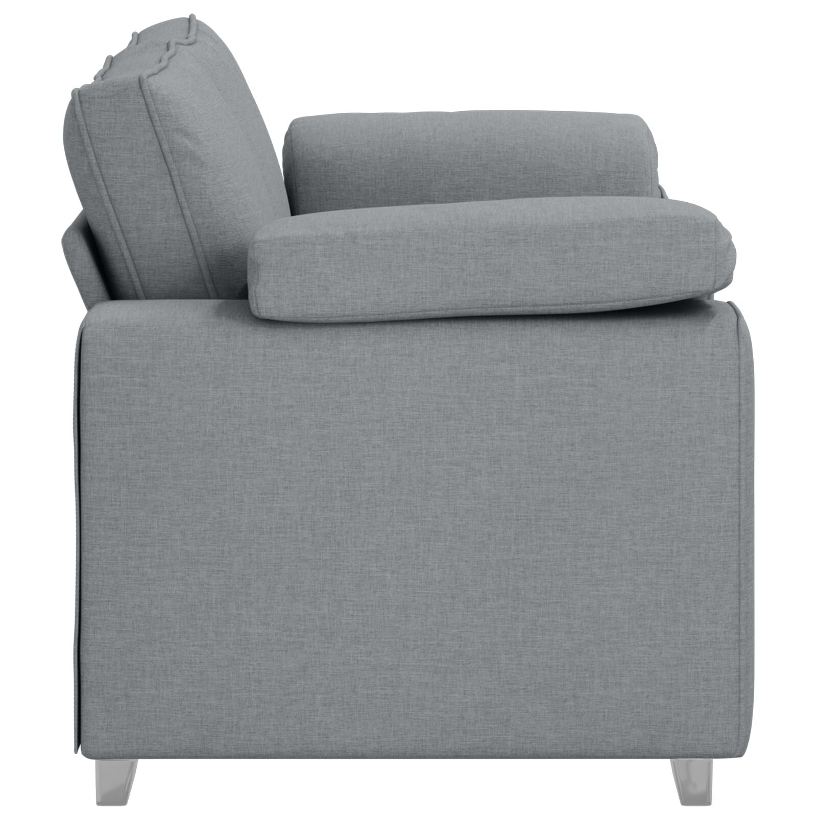 Love Seat Stof Lichtgrijs 120 cm