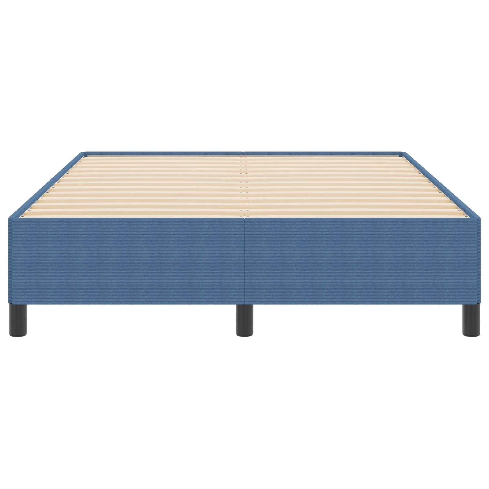 Bedframe Corduroy Stof Blauw 140 x 200 cm