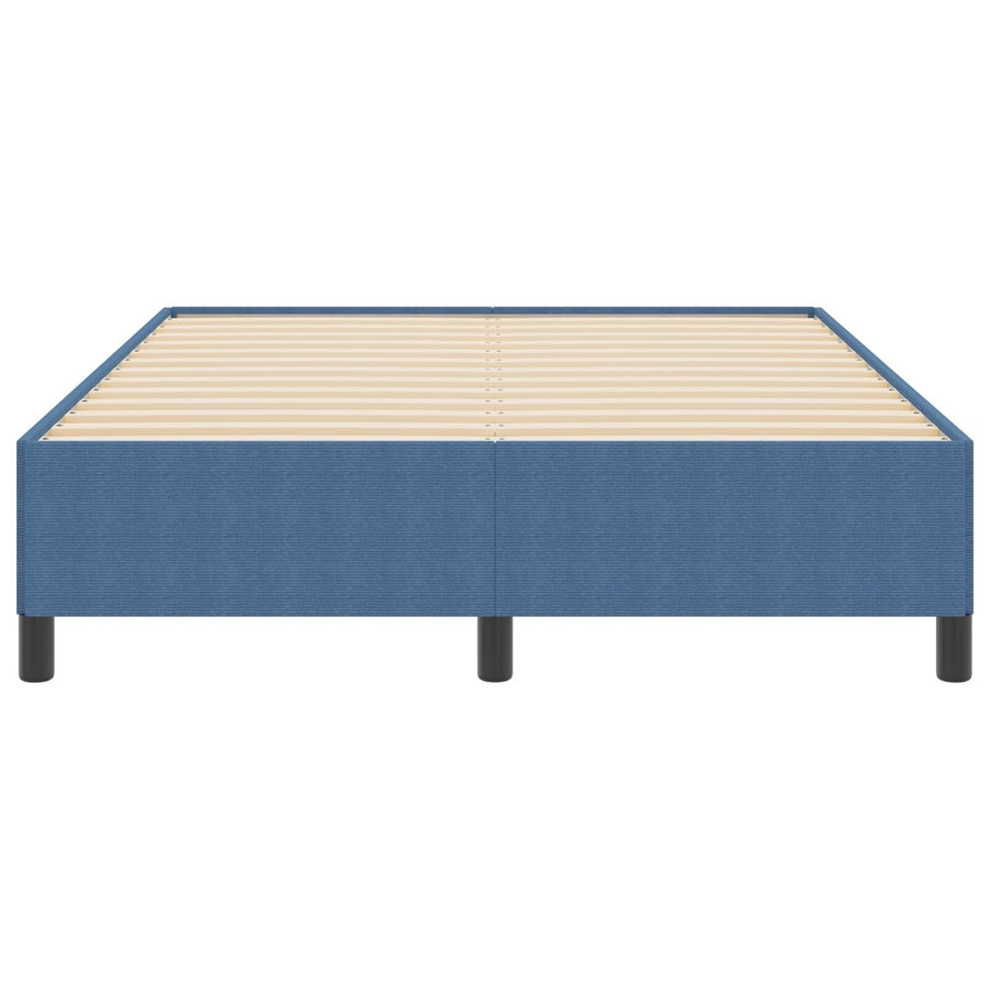Bedframe Corduroy Stof Blauw 140 x 200 cm