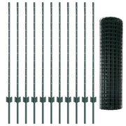 Hekwerk metaal groen 1.2 x 25 m