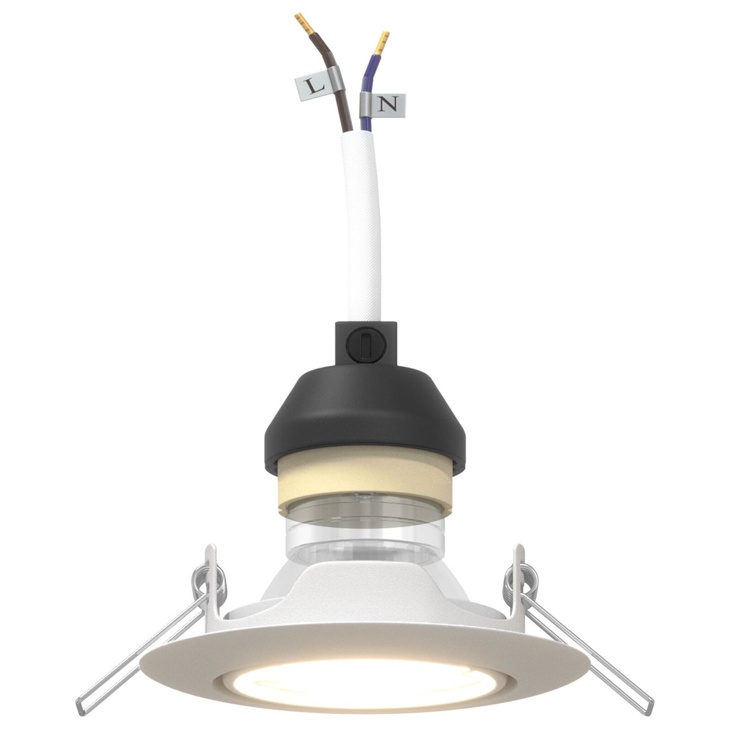 Lampen Set Van 6 Kunststof 9 Cm Inbouwverlichting Wit