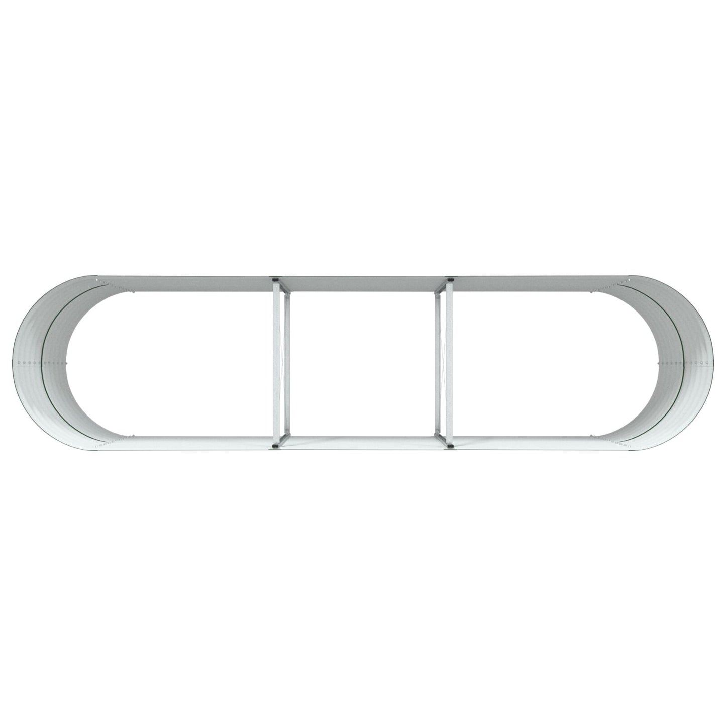 Tuinverhoging Bed Gegalvaniseerd Staal 320 x 80 x 81 cm Groen