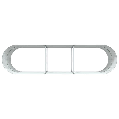 Tuinverhoging Bed Gegalvaniseerd Staal 320 x 80 x 81 cm Groen