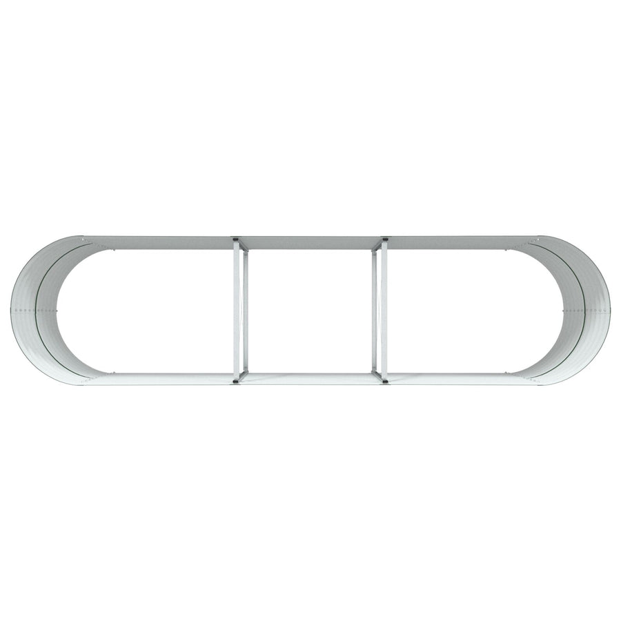 Tuinverhoging Bed Gegalvaniseerd Staal 320 x 80 x 81 cm Groen