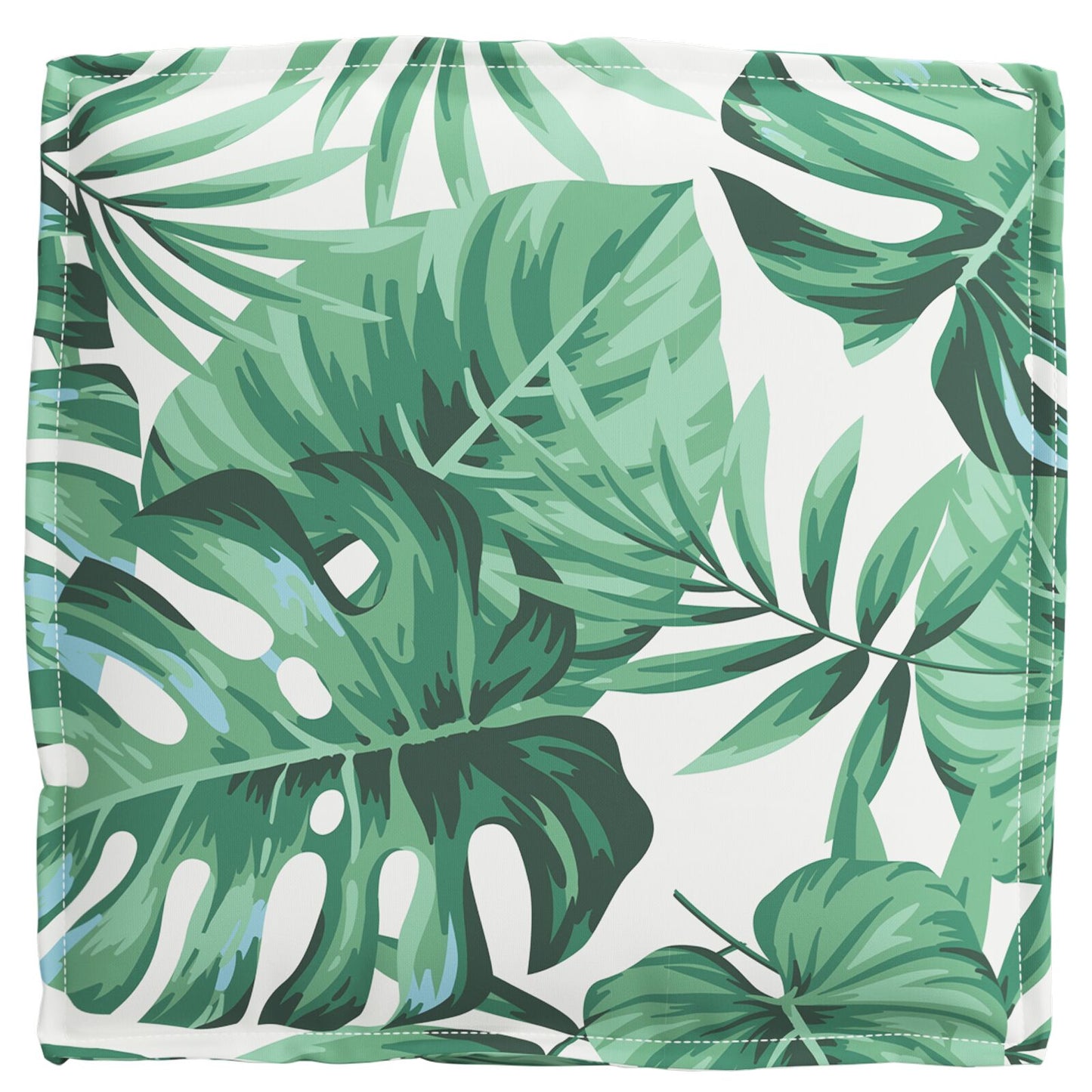 Buiten Kussen Set Van 2 Polyester 40 X 40 X 8 Cm Bladpatroon