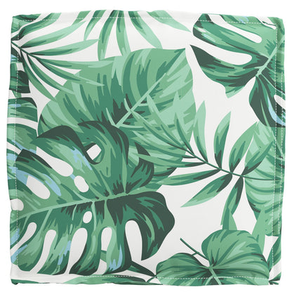 Buiten Kussen Set Van 2 Polyester 40 X 40 X 8 Cm Bladpatroon