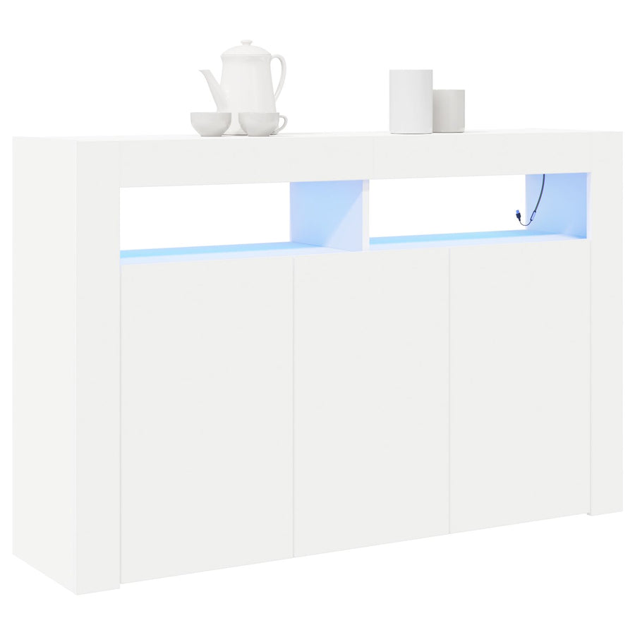 Te Dressoir Samengesteld Hout 116 X 30 X 75 Cm Modern Wit