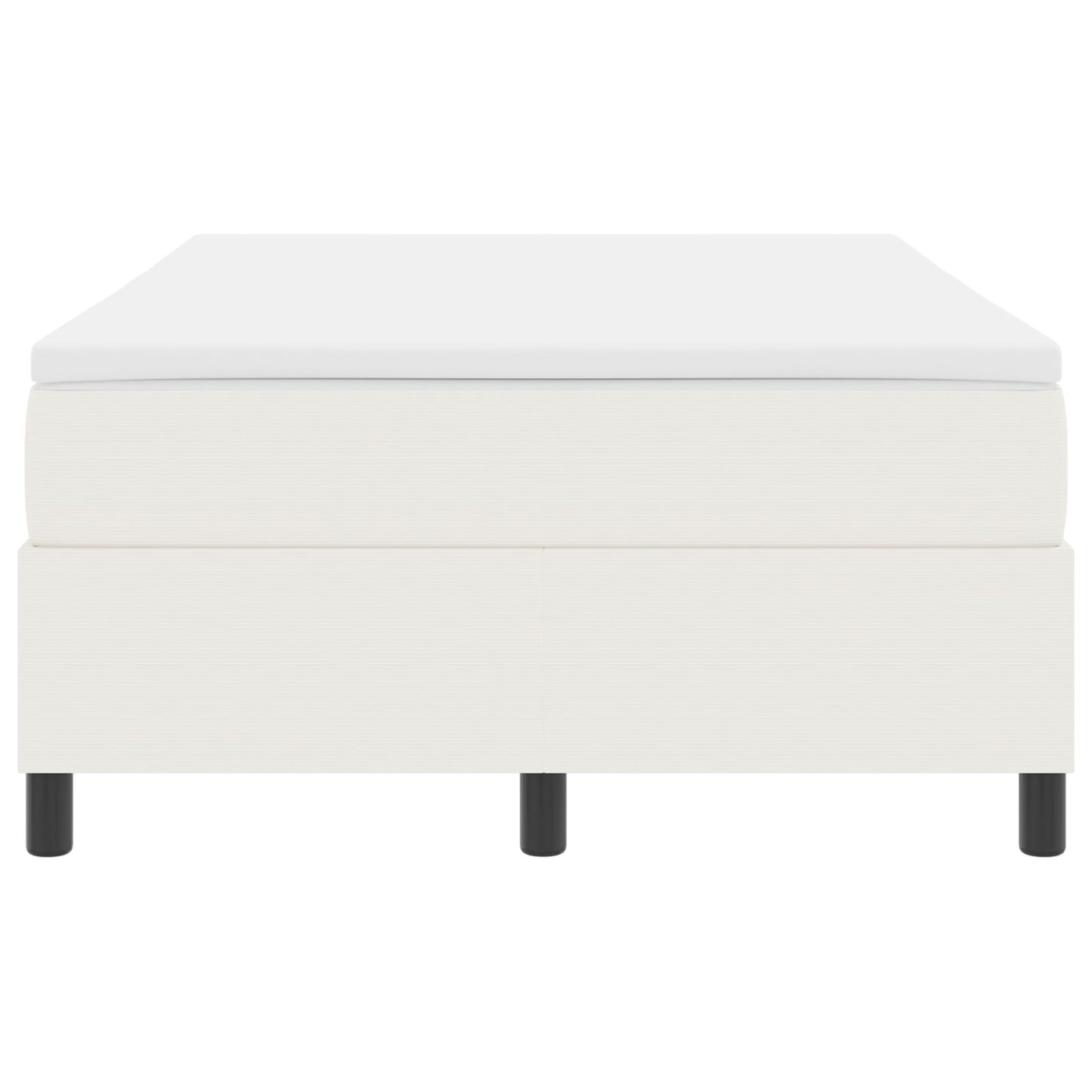 Boxspringbed Met Matras Crème Klein Dubbel Corduroy Stof