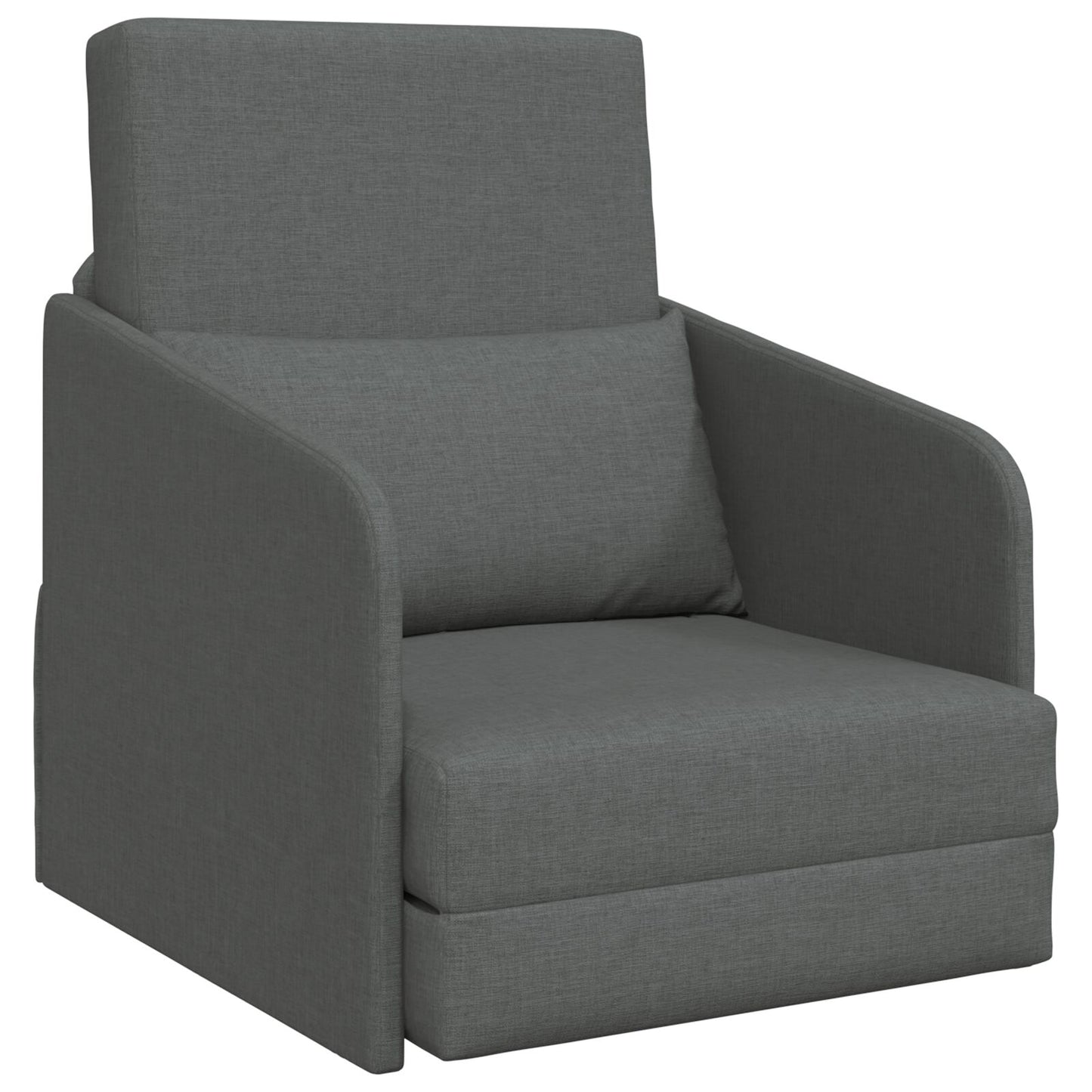 Vloer Sofa Bed 2-In-1 65X80X83 Cm Stof Donkergrijs