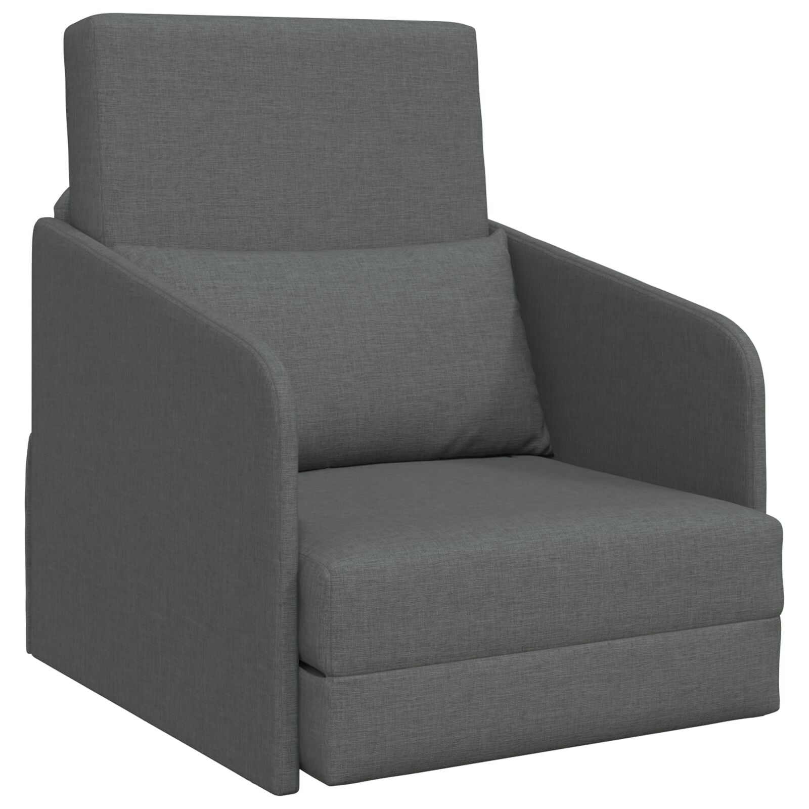 Vloer Sofa Bed 2-In-1 65X80X83 Cm Stof Donkergrijs
