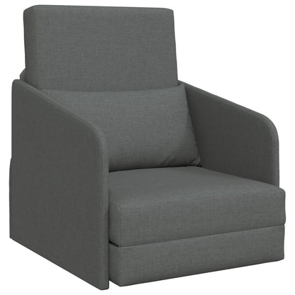 Vloer Sofa Bed 2-In-1 65X80X83 Cm Stof Donkergrijs