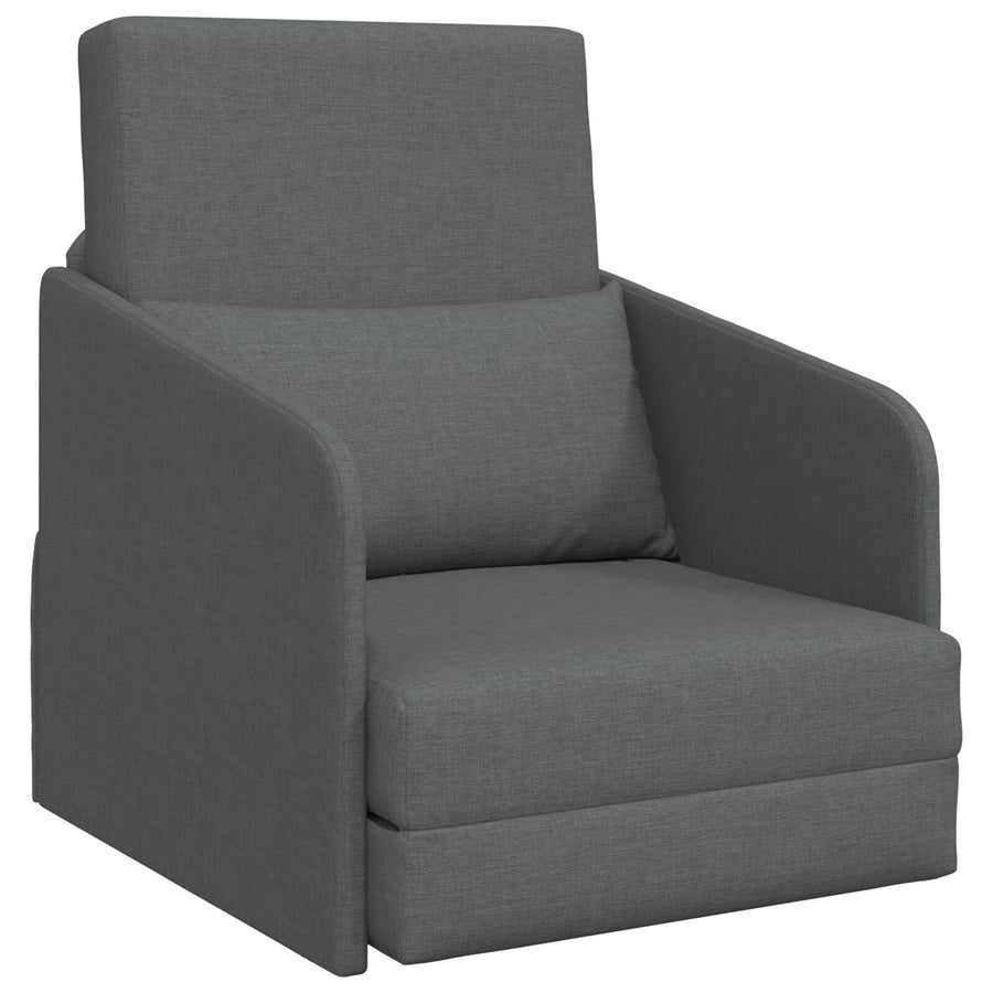 Vloer Sofa Bed 2-In-1 65X80X83 Cm Stof Donkergrijs