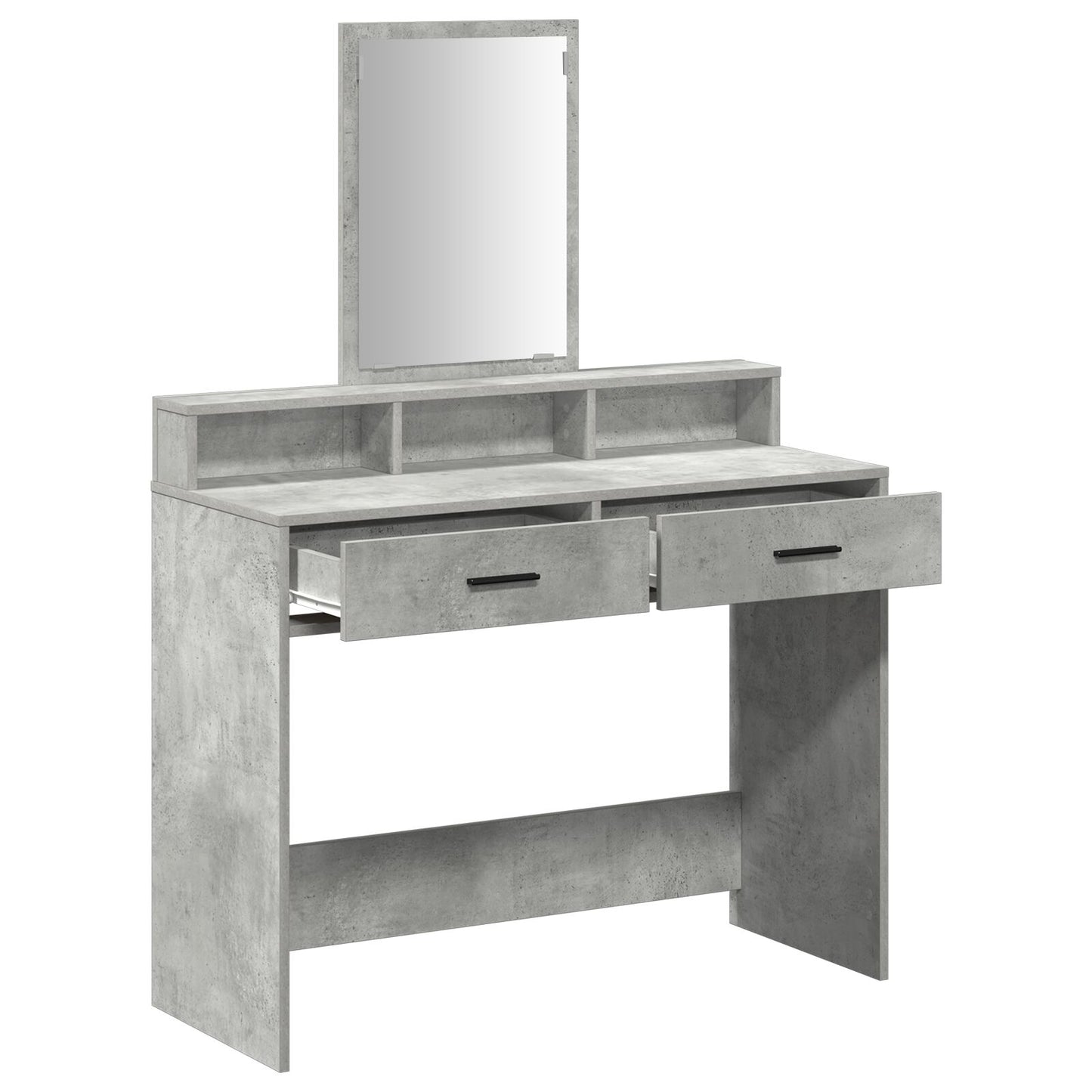 Kaptafel Met Lades Betonnen Grijs 100 x 41 x 140 cm Beton grijs