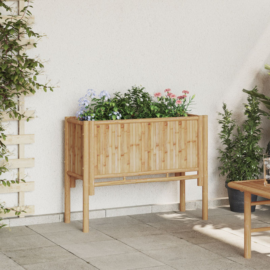 Tuin Verhoogde Bed 90X35X70 Cm Bamboe 90 cm