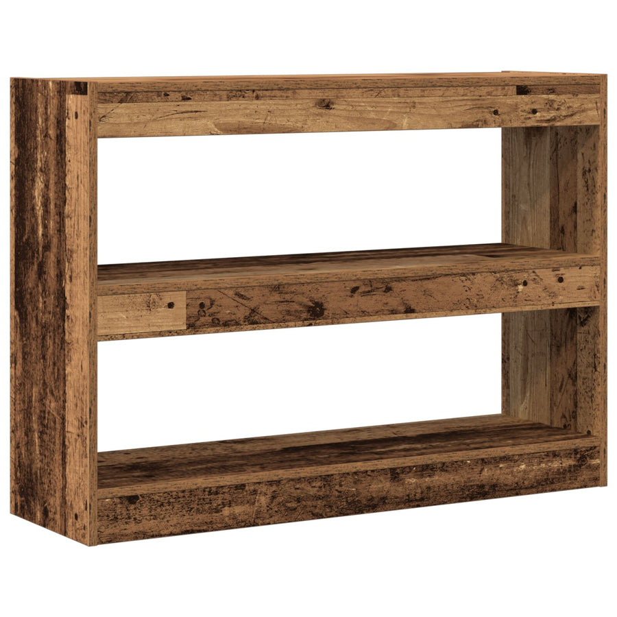 Boekenkast/Roomdivider In Oud Hout, 100X30X72 Cm, Gemaakt Van Engineered Hout