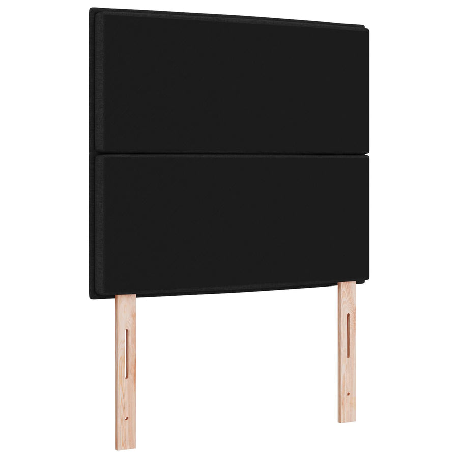 Hoofdbord Stof Hoofdbord Rechthoekig Modern Zwart 80 cm Hoog hoofdbord