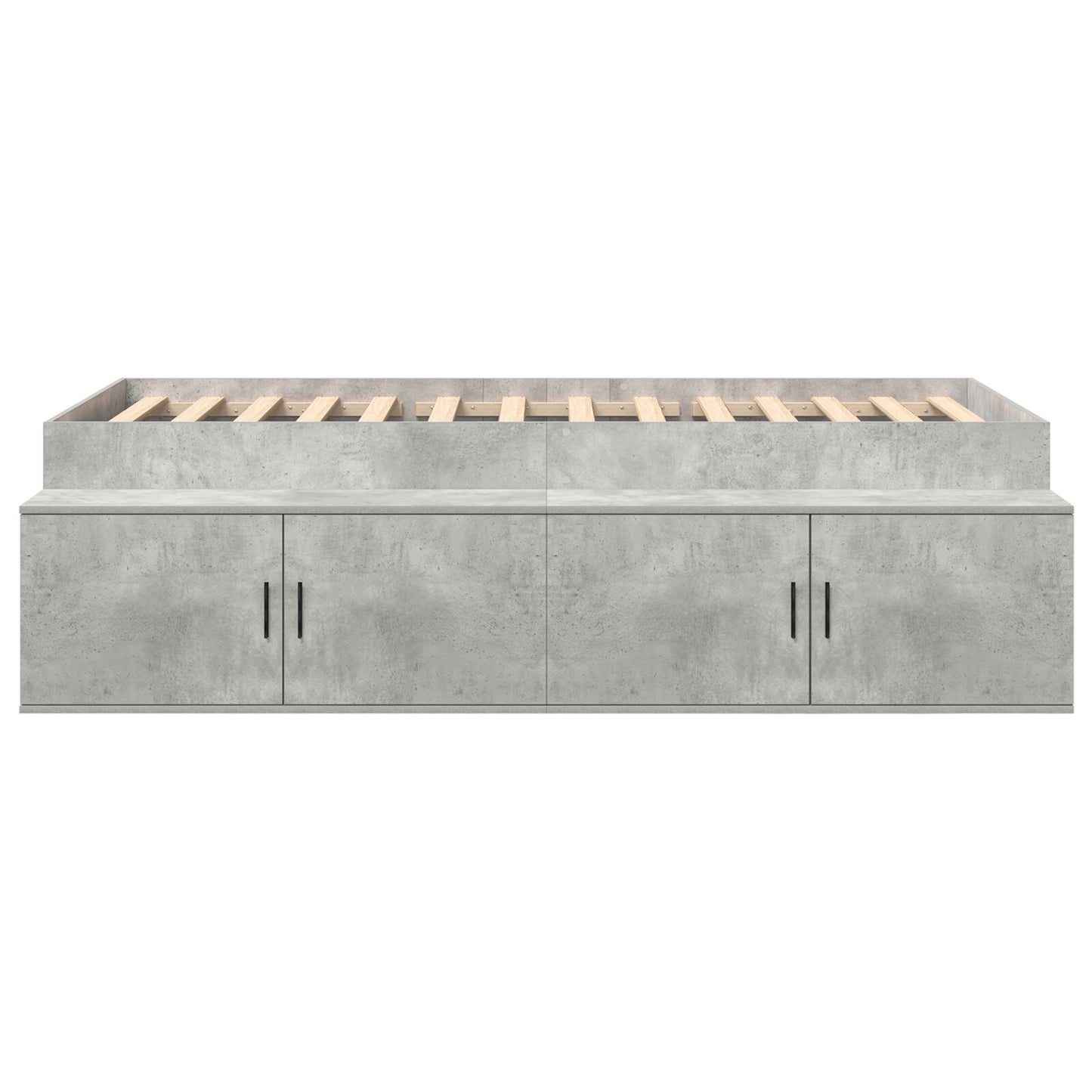 Opslagbedframe Betonnen Grijs 80X200 Cm