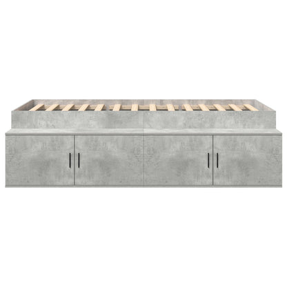 Opslagbedframe Betonnen Grijs 80X200 Cm
