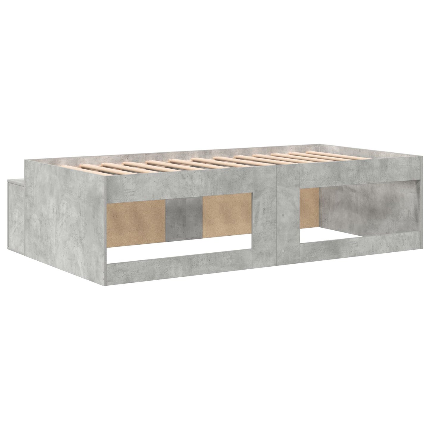 Opslagbedframe Betonnen Grijs 80X200 Cm