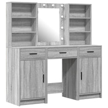 3-Delige Kaptafel Set Grijs Sonoma Engineered Wood