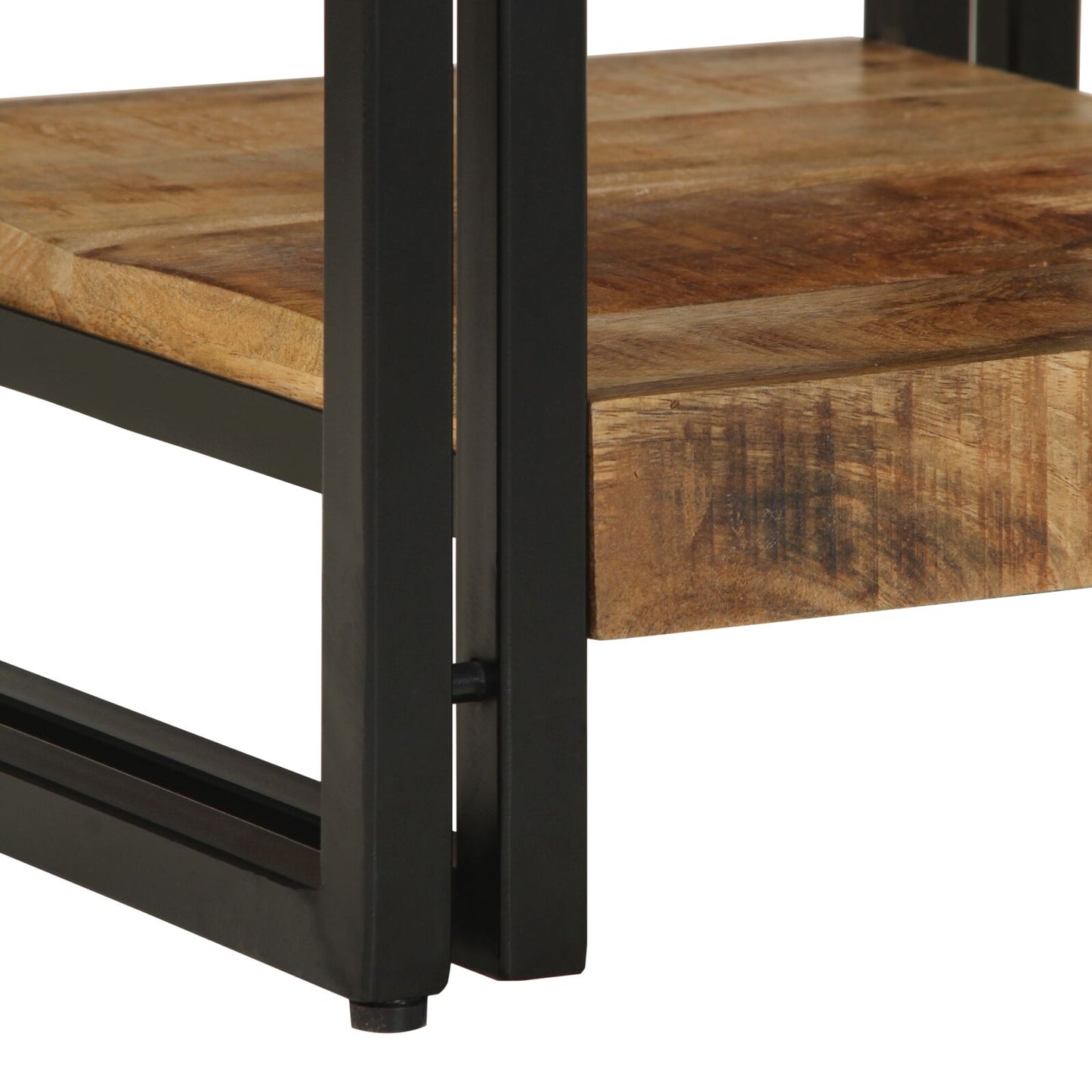 Salontafel 40X50X38 Cm Massief Ruw Hout Mango 40 x 40 x 38 cm Massief mangohout
