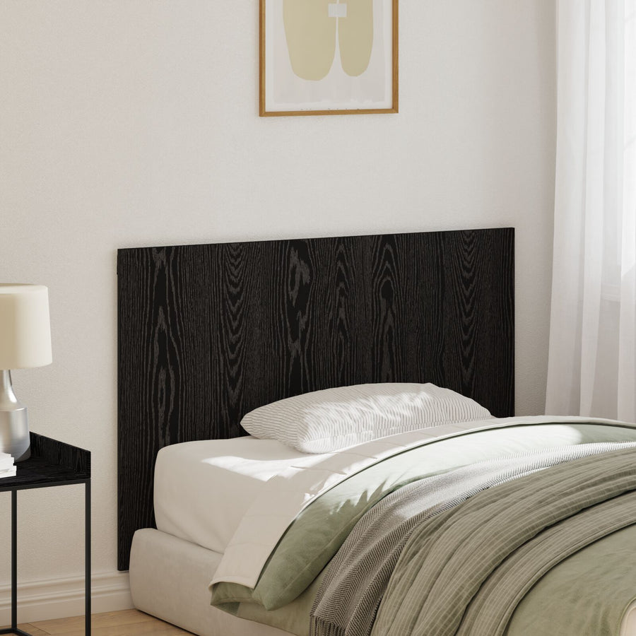Bed Hoofdbord 120X1,5X80 Cm Gegalvaniseerd Hout Zwart eiken