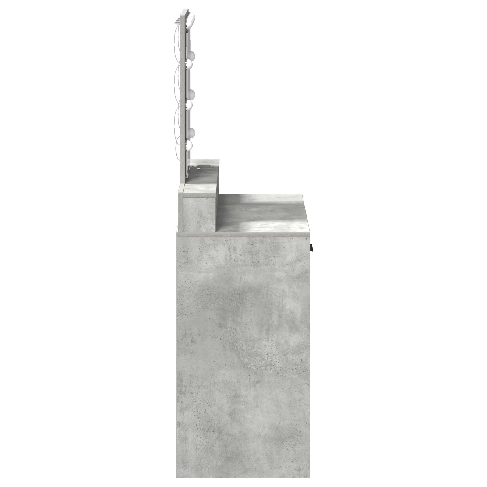 Kaptafel Met Led-Verlichting Beton grijs 79 x 41 x 140 cm