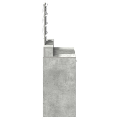 Kaptafel Met Led-Verlichting Beton grijs 79 x 41 x 140 cm
